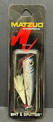 Vintage Matzuo Spit & Sputter Popper 2.25  Topwater Lure Silver • $8.95