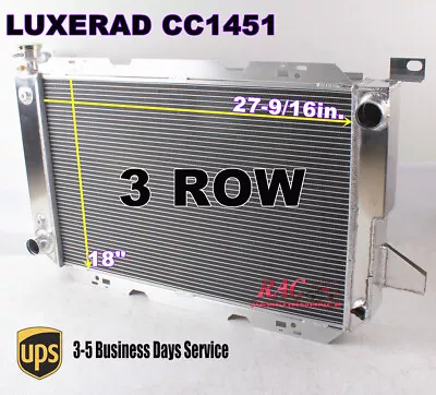 3 Row Aluminum Radiator For 1985-1996 Ford F-150 F250 8Cyl W/ Heavy Duty Cooling • $178