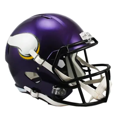 Minnesota Vikings Unsigned Riddell Full Size Satin Purple Speed Replica Football • $159.99