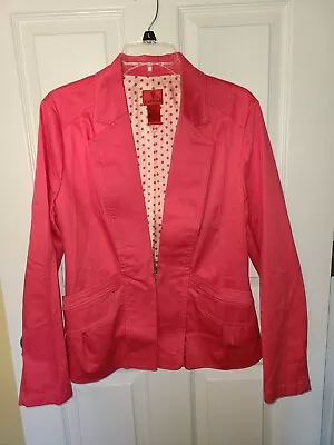 $19.99 • Buy V Cristina Dark Pink Blazer - SZ. L