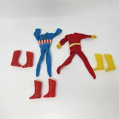 Mego Captain America And Shazam Outfits Clothing And Boots Accessories Vintage • $59.99