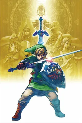 Legend Of Zelda Video Game Cover Decor Wall Art Print - POSTER 20x30 • $23.99