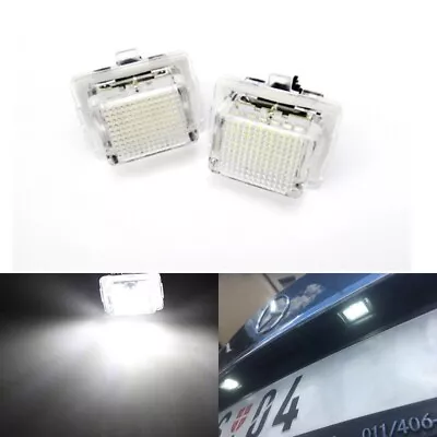 2x LED License Plate Lights For 2008-2012 Mercedes Benz W204 C200 C300 C350 C63 • $14.99