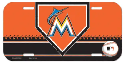 Miami Marlins License Plate Car Truck SUV Van Durable Tag MLB Baseball USA • $10.95