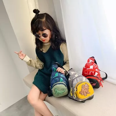 $14.24 • Buy Kid Boy Girl Dinosaur Chest Bag Mini Shoulder Messenger Sling CrossBody Backpack
