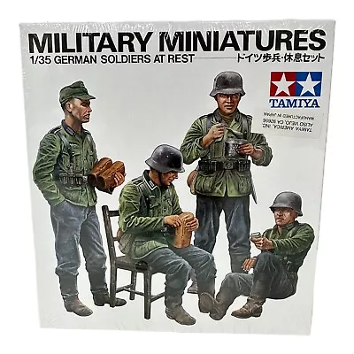 Tamiya #35129 German Soldiers At Rest Military Miniatures 1:35 Scale - Sealed • $21.97