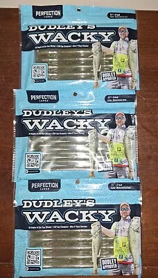 Dudley's Wacky Perfection Lures 5 3/8  Watermelon Red Worm -3 Packs New 24 Total • $17.98