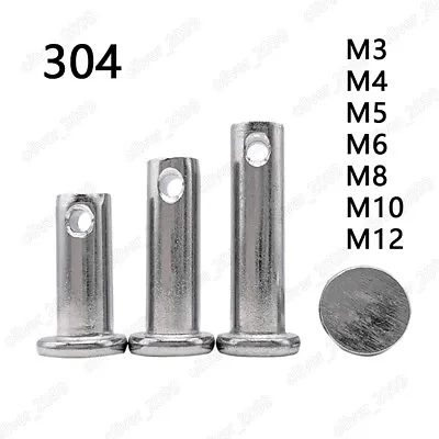 304 Stainless Steel Clevis Pins With Head M2/M2.5/M3/M4/M5/M6/M8/M10/M12 • $28.99