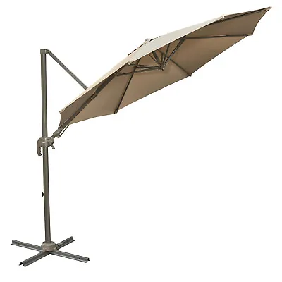 Outsunny 3(m) Cantilever Parasol 360Â° Rotation Roma Umbrella With Tilt Crank • £139.99