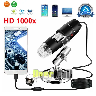 $22.79 • Buy 40X-1000X 8 LED Digital Microscope Camera Handheld USB Magnification Endoscope