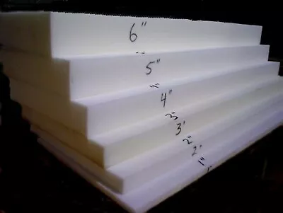 £6.99 • Buy Upholstery Foam Sheet Cut To Size Medium Density Any Thickness Any Size Foam