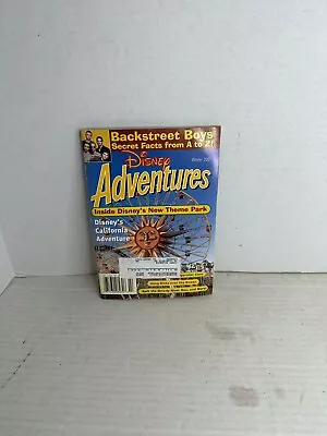 Disney Adventures Magazine Winter 2001 Disney California Adventure Backstreet • $9.99