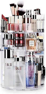 £13.95 • Buy Rotating 360° Makeup Organiser Beauty Cosmetics Adjustable Perfume Display Stand