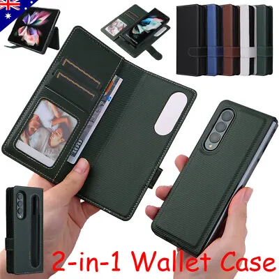 Flip Leather Case Removable 2in1 Wallet Cover For Samsung Galaxy Z Fold 5/4/3 5G • $7.59