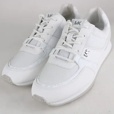 Women's Michael Kors Casual Textured Mesh Low Top Sneakers White LS23B • $54.99