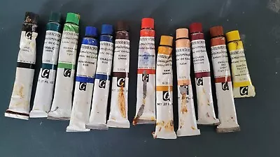 Lot Of 12 Grumbacher Gainsborough Oil Color .37ml • $15