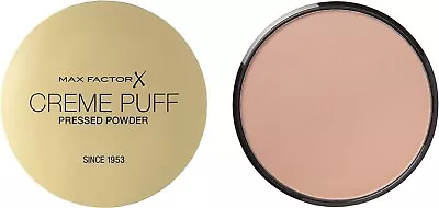 Max Factor Creme Puff Compact Pressed Foundation 50 Natural  Face Powder 21g • £8.99