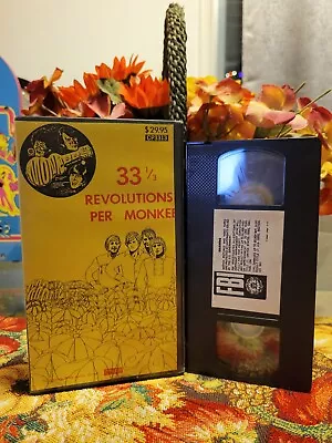 33 1/3 Revolutions RP Monkees 1969 Footage (VHS 1986) • $9.99