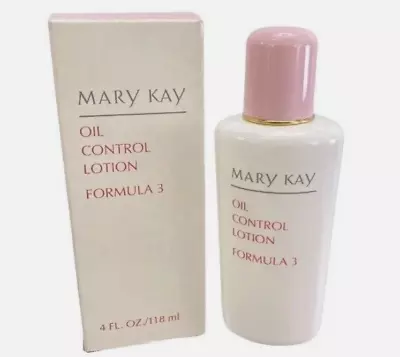 Mary Kay (1068) Oil Control Lotion Formula 3 Absorbs Oil Hydrates Skin 4 Oz • $27.50