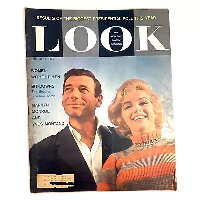 VTG Look Magazine July 5 1960 Vol 24 No. 14 Yves Montand And Marilyn Monroe • $39.95