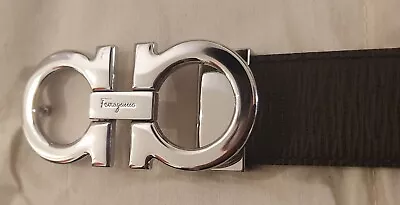 £179.99 • Buy Authentic Salvatore Ferragamo Reversible Gancini Belt - Brown / Black