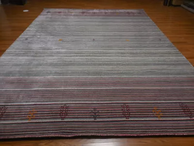 Bohemian Decore Turkish Gabbeh Rug Handmade Contemprary Oushak Rug 9x12 Ft • $12.50