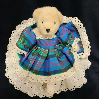 Muffy Vanderbear Dressed Costume Taffeta Holiday Blue Plaid 1986  So Adorable! • $49