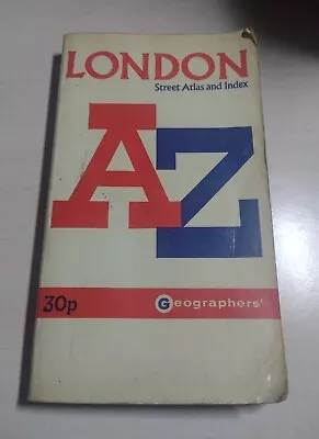 London Street Atlas And Index..A-Z..Circa 1970s ? • £3.99