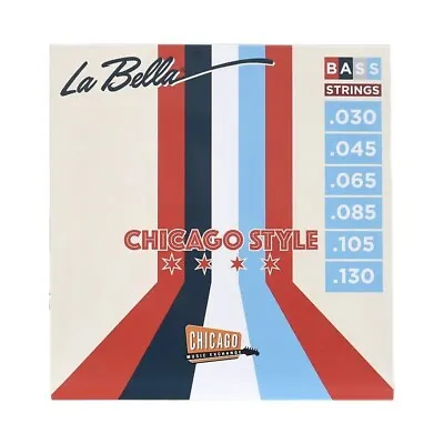 La Bella Chicago Style Pure Nickel 6 String Bass Strings 30-130 • $30