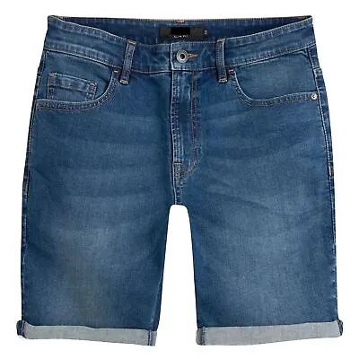 £11.69 • Buy NEXT Mens Denim Shorts Stretch Slim Fit Half Jeans Summer Casual Skinny Pants