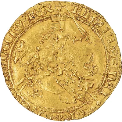 [#1162139] Coin France Jean II Le Bon Franc à Cheval 1350-1364 EF(40-45) G • $5115