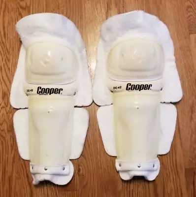 Vintage Cooper DG4S Hockey Shin Pads 17  Length Senior Guards Good Condition • $16.99