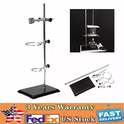 Laboratory Stand+Clamp Flask Retort Fixing Kit Physics/Chemistry Experiment Tool • $19