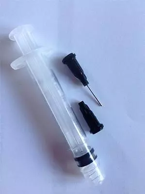 3cc 3ml Syringe 22 Gauge Black Blunt Needle Tip Glue Adhesive Nail Rhinestone • $5