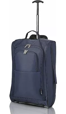 21 /55Cm Carry On Lightweight Travel Cabin Approved Trolley Bag With Wheels Suit • £20