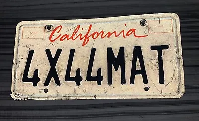 California Personalized LICENSE PLATE -  4X44MATT  Mathew Matt - FREESHIP • $85