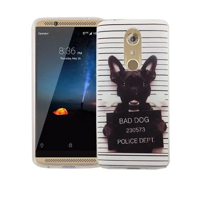 Case For ZTE Axon 7 Evil Dog Case Cover Motif Slim TPU Bumper • $28.82