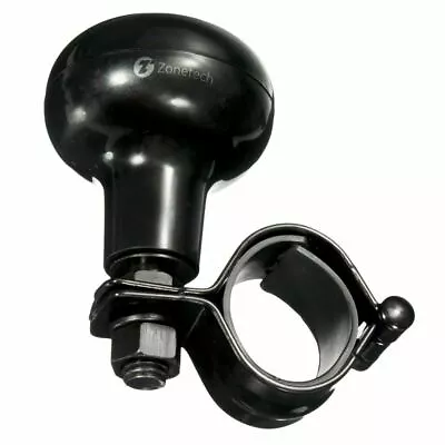 Zone Tech Auto Heavy Duty Suicide Knob Car Black Steering Wheel Spinner Handle • $7.49