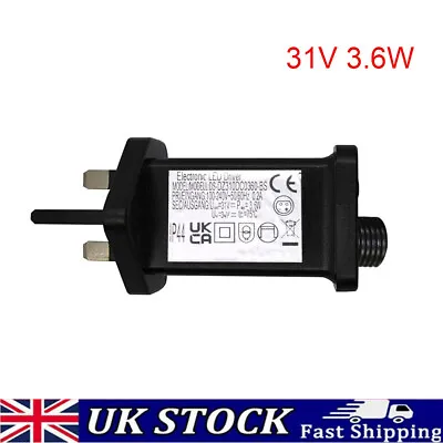 £5.69 • Buy 31V 3.6W Power Supply Adapter Transformer For Christmas LED Fairy Light IP44 UK