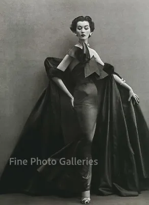 $188.26 • Buy 1950s Vintage RICHARD AVEDON Paris Female Fashion Fancy Dress Duotone Photo Art
