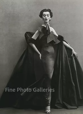 1950s Vintage RICHARD AVEDON Paris Female Fashion Fancy Dress Duotone Photo Art • $188.26