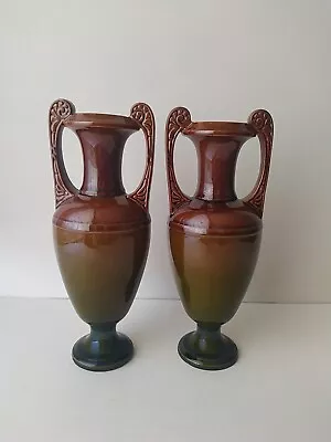 Antique Pair Of Watcombe Torquay Pottery Vases. Christopher Dresser Interest. • £60