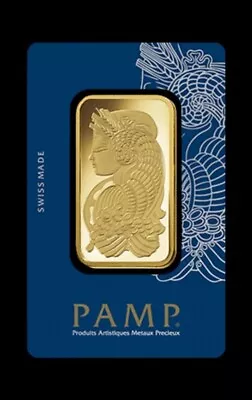 Pamp Pure Gold Bar 100 G 24 Ct .999 Bullion Minted Lady Fortuna Suisse Veriscan  • £6500