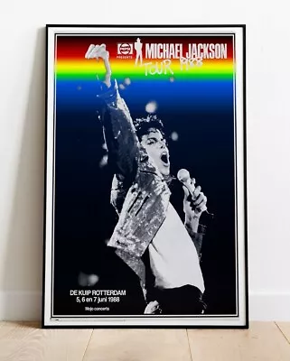 Michael Jackson 1988 Bad Tour  Live Concert Tour Venue Poster :: 36 X24  • £8.99