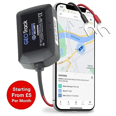 GPS Tracker Geo Track Vehicle Car Van Motorbike Fleet Tracking Device System • £21.99