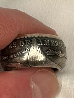 1887 Morgan Silver Dollar Ring Size 10 Silver Collectors • $6.50