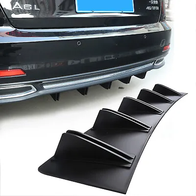 For Ford Mustang GT Car Rear Bumper Lip Diffuser Shark 5 Fins Cover Spoiler Wing • $39.98