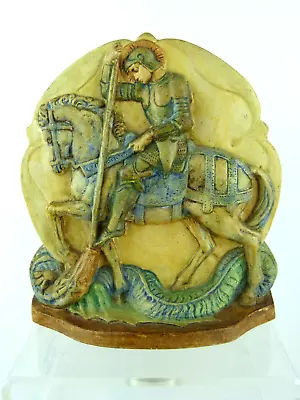 Superb Compton Pottery Arts & Crafts George & Dragon Bookend By Mary Seton Watts • $466.71