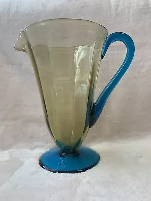 Vintage Rare Morgantown Fontana Glass Genova 2 Tone Pitcher • $295