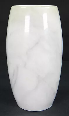 Heavy White Marble Turned Vase Alabaster Granite Stone Flower Memorial 7  • $31.59